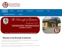Tablet Screenshot of geistownborough.com